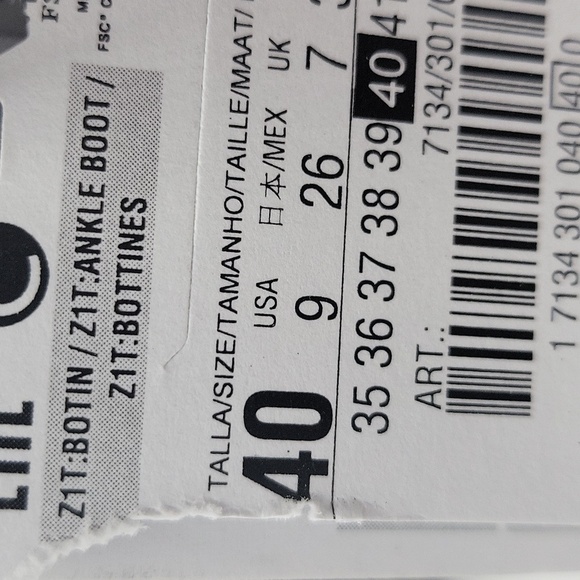 896- Zara Women's Fabric Strech Socks Ankle Boots Size 9 NWT - Picture 6 of 9